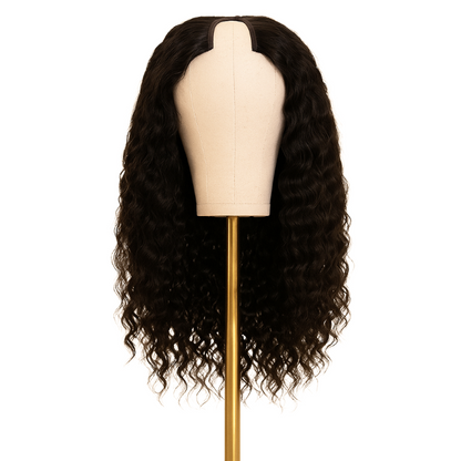 Cambodian Wavy Curl Raw Hair U-part Wig