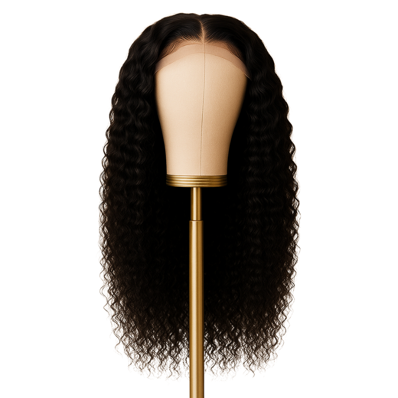 13x4 Cambodian Wavy Curl Raw Hair HD Frontal Wig