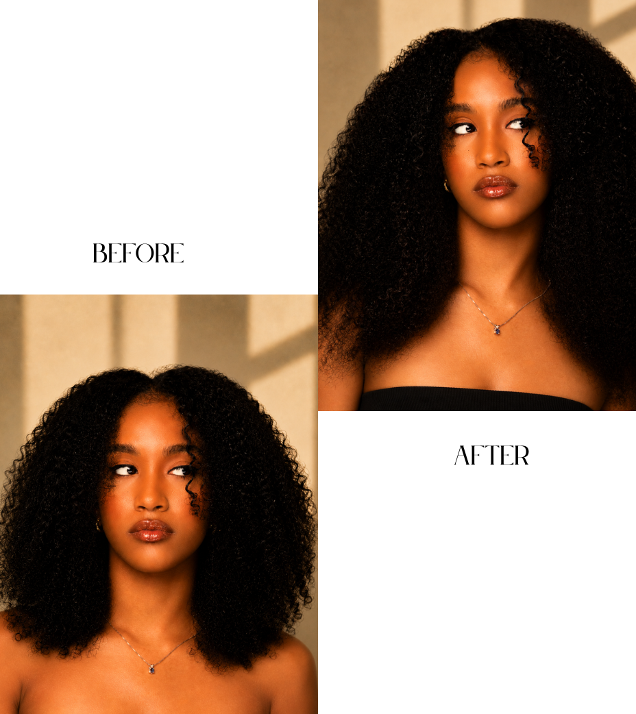 Burmese Kinky Curl Raw Hair Clip-Ins