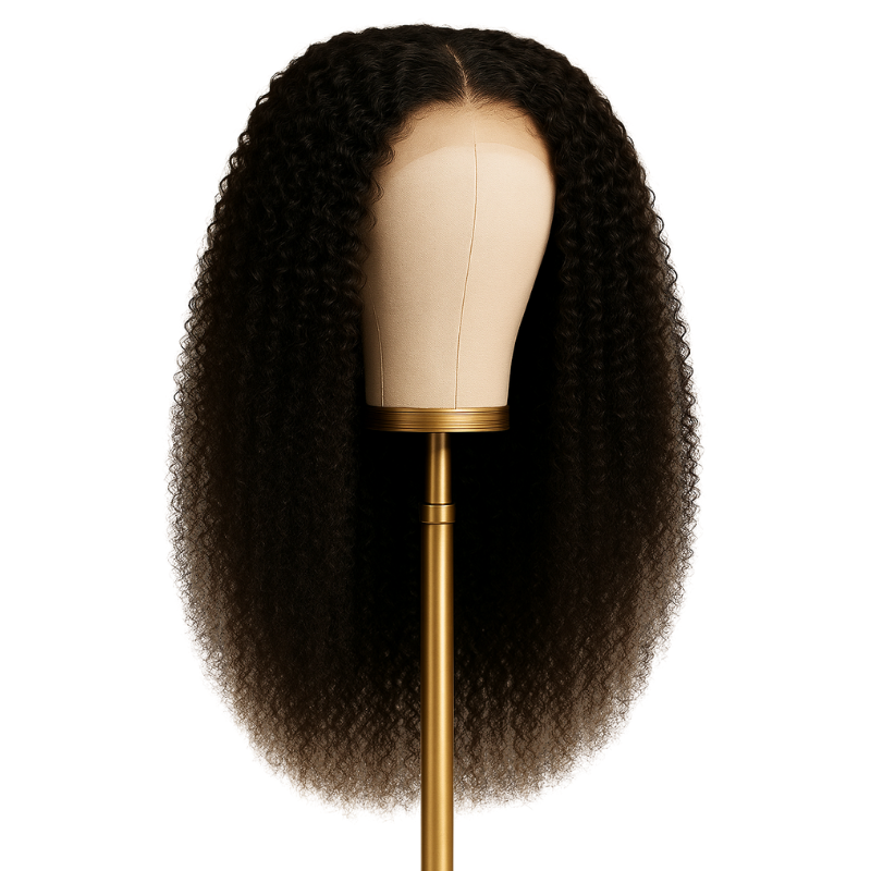 13x4 Burmese Kinky Curl Raw Hair HD Frontal Wig