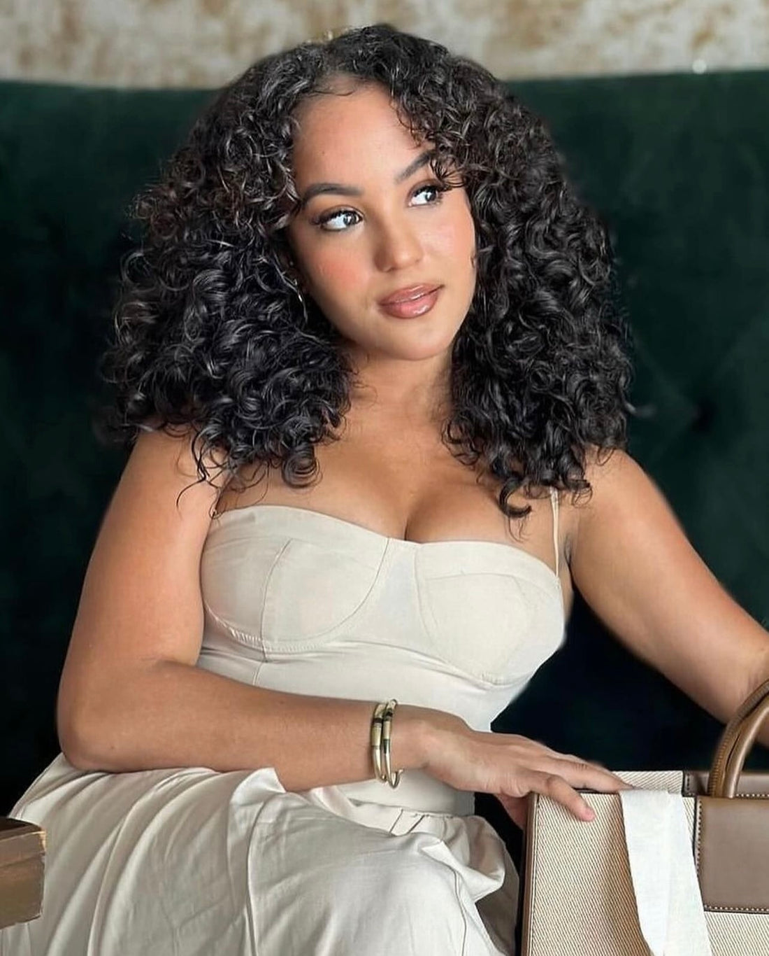 U-part wig Raw Hair Cambodian Wavy Curl